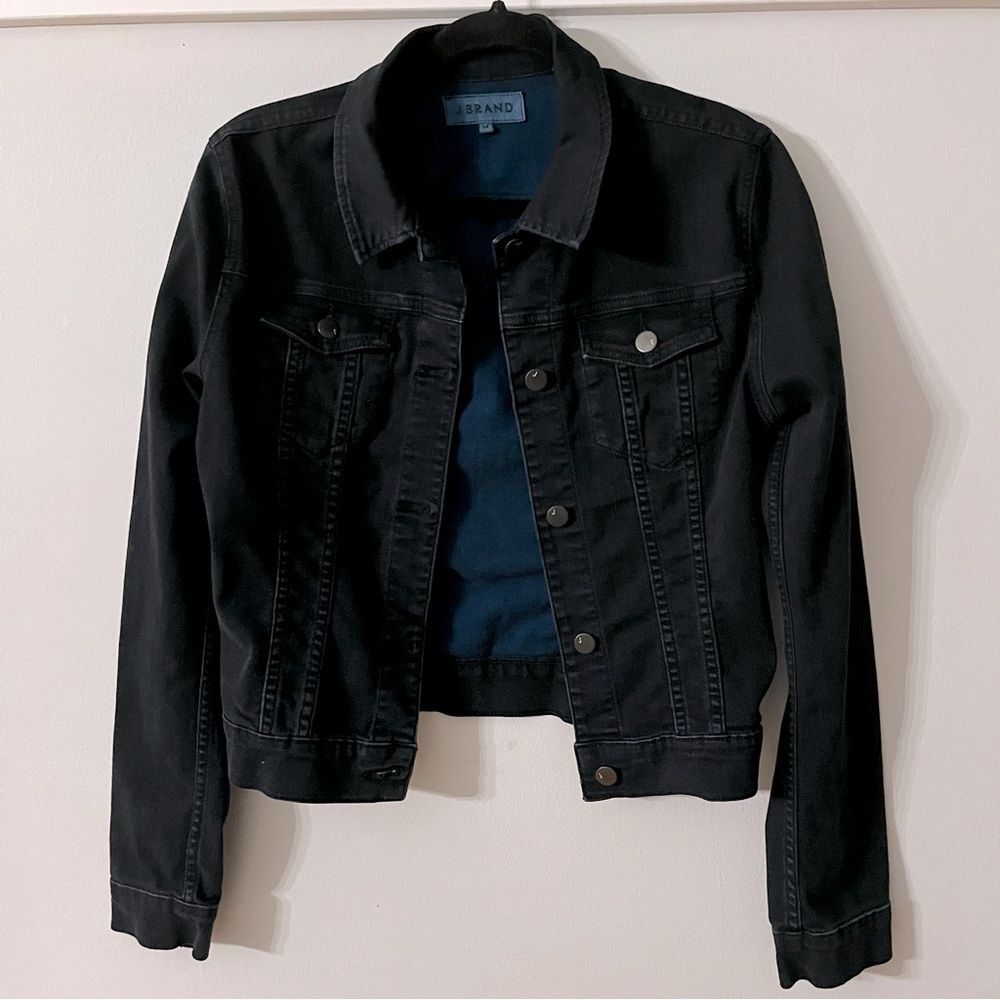 J Brand Blue Dark Washed Denim Jean Jacket Size Medium